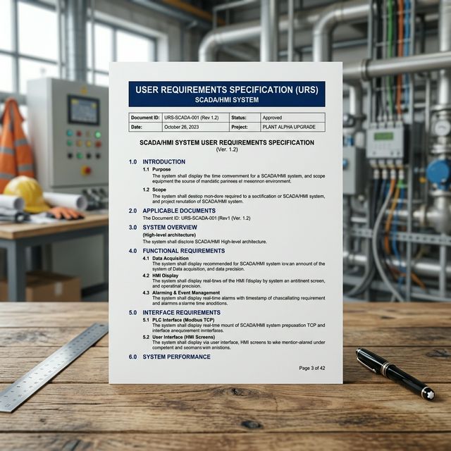 GxP Template Preview - URS SCADA HMI